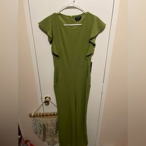 bebe Green Jumpsuit